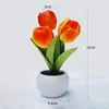 Tafellampen LED Zonnebloem Tulp Lamp Nachtlampje Decoratie Kunstbloempot Sfeer Nachtkastje Voor Cadeau Landschap