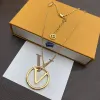 Pendant Designer Gold Necklace for Womens Jewelry Hoop Necklaces Chains Diamonds Men Woman Party Accessories Charm Necklaces G237212D