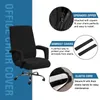 Stoelhoezen Elastische Office Lift Computer Stoel Cover Moderne Anti Vuile Boss Gamer Roterende Fauteuil Seat Case Verdikte Armsteun Hoes 230720