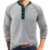 Heren Hoodies Linnen Shirt Met Lange Mouwen 2023 Herfst/Winter Mannen Ronde Hals T-shirt Effen Casual Losse Bodem Shirts