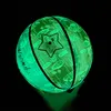 Balls Reflective Glow Basketball Size 5 6 7 Outdoor Street Cool Glowing Luminous Basketballs Child Youth Adults Free Gift 230721