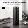 Pinkah Vacuum Isolated Water Bottle 550 ml Dubbel vägg Titan Termos Mugg Outdoor Sports Travel Leak Proof Coffee Tea Cup 201204274W