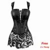 Bustiers Corsets Faux Leather Corset Dress Steampunk Top Court Shaper Overbust Bustier Gothic Clothing Body Women sexylingerie309u