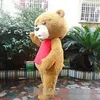 2018 ours en peluche de haute qualité de TED adulte taille Halloween dessin animé mascotte Costume noël fantaisie Dress240U