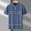 Polo da uomo MLSHP Cotton Golf Polo da uomo Estate manica corta scozzese Business Casual da uomo Magliette da uomo di alta qualità Tees 3XL 230803