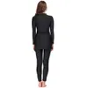 Dames badkleding lange mouw vaste zwarte moslim badmode dames moslimzwempak 230720