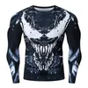 T-shirts masculinas Men Compression T Shirt Fitness Tight Sleeve Long Sleeve Sport tshirt Training Jogging Shirts Gym 3D Printed Cosplay Qui Dry rashgard J230721