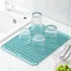 Mats Pads Large Silicone Table Placemat Premium Heat Resistant Drying Mat Tableware Dishwasher Dish Cup Cushion Pad Dinnerware Table Mat 230720