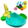 Andra fågelförsörjningar Automatiska badkar med kran Pet Parrots Fountain Spa Pool Cleaning Tool Safe Play House Kitchen Sink Birds Toy Multipur 230721