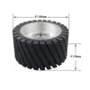 150x75mm Belt Sander Replacement Part Serrated Rubber Contact Wheel Polisher Grinder Sanding Band Set2686