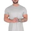 T-shirt da uomo T-shirt da palestra T-shirt da uomo in cotone a manica corta Casual t-shirt sottile da uomo Fitness maschile Bodybuilding Allenamento Tee Top Abbigliamento estivo 230720