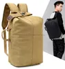 large capacity waterproof canvas backpack Tote bag Vintage Tactical Military Rucksacks school colleage day packs Outdoor camping traveling duffel bags