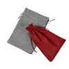 100pcs 20x30cm color jute pouch Drawstring environmental bag clothing bag toy pouch environmental friendly imitation linen big bag223d