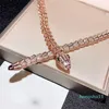 python Necklace Jewelry For Women Snake Pendants Thick Necklace Necklace Fine Custom luxurious Jewelry Zircon