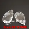 Främjande 50st Clear Crystal Facettered Teardrop Water Drop Cut Prism Hängande hängsmycken ljuskrona del Akrylpärl265U