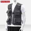 Gilet da uomo Gilet da motociclista Gilet estivo Abiti da lavoro Giacca da baseball Abbigliamento tattico Militare