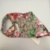 Elastisk pannband för män och kvinnor 2021 brev paljetter design gröna röda blommor hårband flicka retro turban headwraps296e