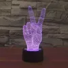 LED-Leuchtstäbe Außenhandelssieg 3D Sieben-Farben-Touch-Ladevisuelle Geschenk-Atmosphärenlampe 2889 230721