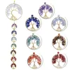 ジュエリーポーチTumbeelluwa HealingCrystal Handmade Wire Lapped Tree of Life Wall Hanger