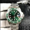 Super Factory V7 2813 Movimento Relógio Verde Cerâmica Moldura Vidro Safira 40mm 116610 Novo Estilo Luminoso Automático Relógios Masculinos Fashio182c