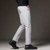 Мужские брюки весна лето мужские брюки Слим бизнес-офис Эластичный талия черно-серая классические корейские брюки мужчина плюс 27-38 40 42 230720