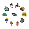 Shoe Parts Accessories Cartoon Cute Charms For Clog Sandals Peacock Ball Kawaii Pvc Decoration Jibz Drop Delivery Otfs3
