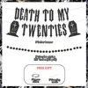 Striscione Bandiere Glitter Nero Death To My Twenties Striscione 30° Compleanno Decorazioni per Donna Uomo Cerchio Puntino Ghirlanda per Funerale 30° Compleanno 230720