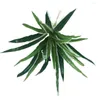 Flores decorativas Plantas artificiais de plástico Chlorophytum Ramo falso para montagem na parede Rattan Curto Orquídeas Planta Decoração de mesa para casa