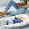 Babybedjes 90x50cm Babynest born Bed Crib Baby Slapen Cribs Verwijderbare Babys Nest Travel Box Matras Kind peuter 230720