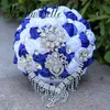 Modabelle Champagne Or Bouquets De Mariage Artificiels Broche Bouquet Robe De Noiva Cristal Bouquets De Mariage Royal Blue170c