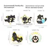 Alfinetes Broches Desenhos Animados Gato Esmalte Alfinete Animal Broche Estrela Lua Preto Gatinho Pata Nuvem Distintivo Lapela Mochila Mulheres Crianças Jóias Presente Wh Dhoxt