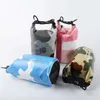 Camo Men women Roll-Top PVC Dry Bag Waterproof Backpack Fully Waterproof beach Bags outdoor water sports hiking camping traveling backpacks