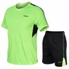 Herrspåriga män Kvinnor och barn Sportkläder Running ShirtSShorts Sport kostymer Snabbt torrt spårfält som kör jogging Sport Wear Men's Tracksuit 230720