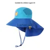 Caps Hats Summer Baby Bucket Hat 360 Bred Brim UV Protection Boys Girls Cap Children Panama Outdoor Beach Sun Hats Cartoon Fisherman Caps X0810