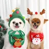 Chien Vêtements Costumes Chapeau De Noël Designer Bandana Xmas Navidad Écharpe Triangle Bavoirs Chapeaux Pour Petits Chats Moyens Accessoires321N