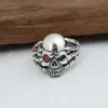 Cluster Rings 925 STERLING SILVER Skull Claw ANELLO da uomo Gioielli da uomo Regalo A212275r