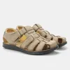 Ledersandalen Freizeiter Männer Bequemer Sommerschuhe #S206-5 230720 318 976