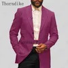 Thorndike Kostuum Homme Teal Summer Beach Party Prom Bruidegom Tuxedo Wedding Terno Masculino Slim Fit Man BlazerJacket Riem Pants1295t