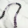 Choker Bohemian Style Purple Color Natural Stone Beades Necklace For Women's Boutique Versatile Handmade Exquisite Jewelry