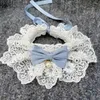 Dog Collars Pet Neckerchief Attractive Charming Cats Dogs Bowknot With Bell