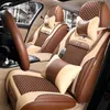 Housse de siège d'accessoire de voiture pour berline SUV Coussin de cinq sièges universel en cuir durable de haute qualité comprenant l'avant et l'arrière Cove346P