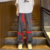 Мужские брюки грузовые мешковатые мужчины y2k одежда Unisex Hip Hop Harajuku Brouser Multi Pockets Панель винтажной американской уличной одежды Тренди круто
