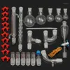 29Pcs set Distillation Apparatus Laboratory Glassware Kit Set Chemistry Lab Glass Distilling Distillation Apparatus 24 2912451