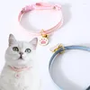 Dog Collars Cute Pet Cat Collar Denim Adjustable Small With Bells For Puppies And Cats Accessories