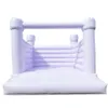 4x4m 13 2ft PVC Gonflable Bounce House sautant blanc Bouncy Castle videur châteaux cavalier avec ventilateur Pour la fête des événements de mariage ad307J