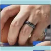Band Rings Crystal Bk Wholesale Hematite Ring Black For Women Men Size 6 7 8 10 11 12 13 Small Business Supplier Vipjewel Dht6D Drop Dhnas