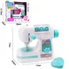 Tools Workshop Kids Simulation Sewing Machine Toy Mini Furniture Toy Educational Learning Design Clothing Toys Creative Gift Girls Toy 230720