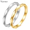 VQYSKO Multi Facettes Comfort Fit Design Bague Géométrique Bande Femmes Tungstène Alliance Confort Fit Unique Anneau Cadeau pour Elle