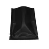 6 9cm Noir Open Top Sacs Alimentaires Papier D'aluminium Brillant Emballage Sous Vide Sac Thermoscellant Scellable Séché Poudre De Café Emballage Mylar Ba216f