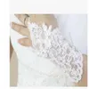 Gants de mariage courts sans doigts en dentelle, avec perles à paillettes, pour mariée, gant de mariée, en Stock287P